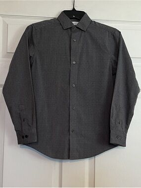 Calvin Klein Boy's Button-Up Dress Shirt (Size: 12 Boys)